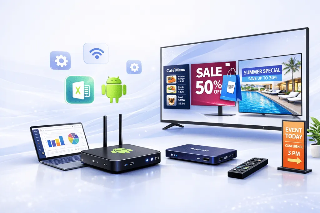 android digital signage software android tv and commercial displays