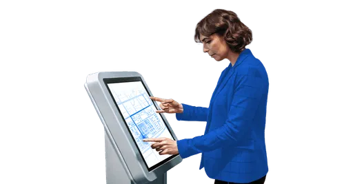 windows digital signage software interactive content support