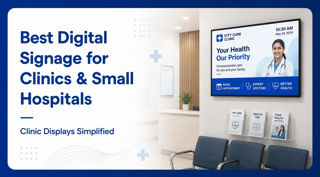 Best Digital Signage for Clinics & Small Hospitals
