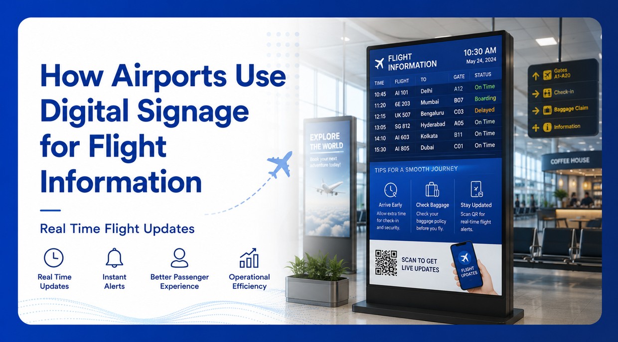 How Airports Use Digital Signage for Flight Information