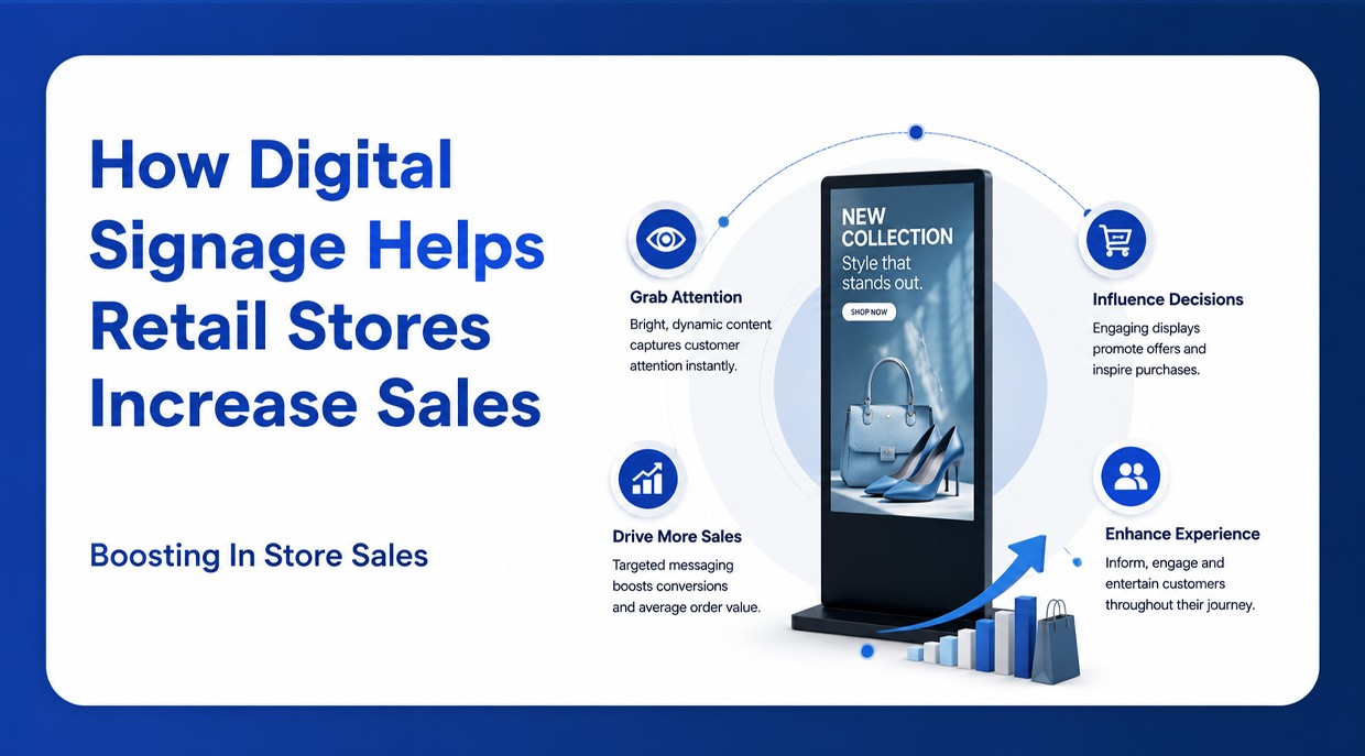 How Digital Signage Helps Retail Stores Increase Sales