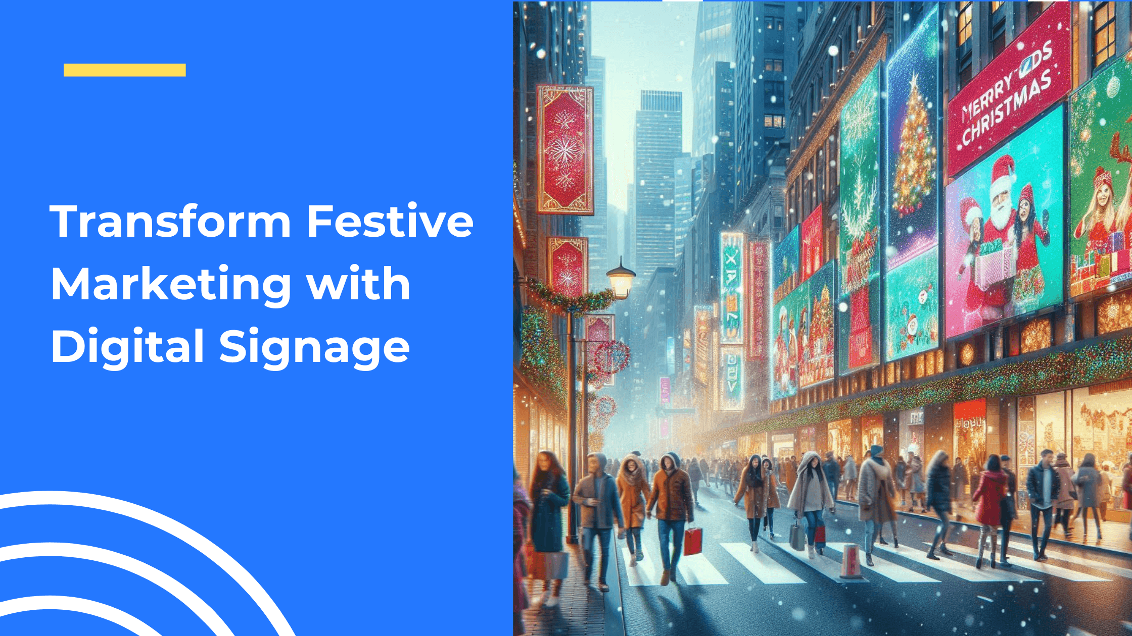 Transform Your Festive Marketing Strategy With Digital Signage Software