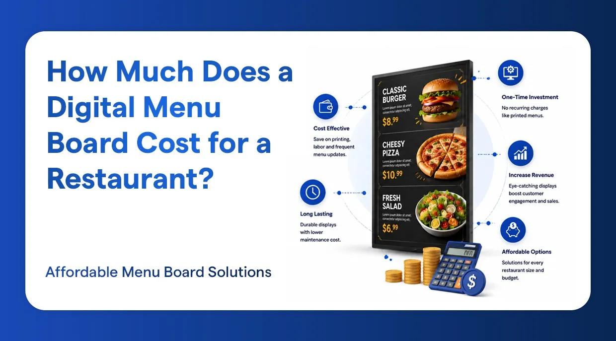 How Much Does a Digital Menu Board Cost for a Restaurant?
