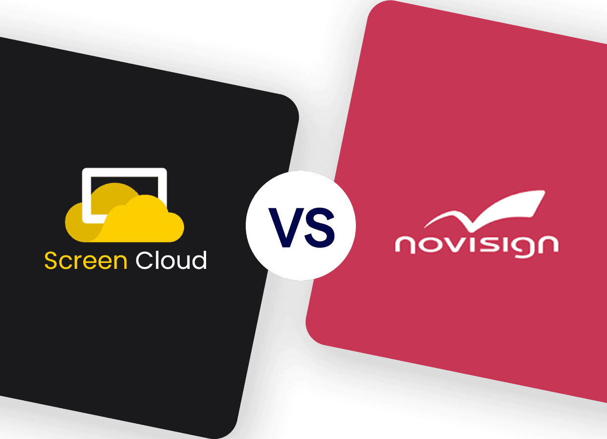 ScreenCloud versus NoviSign - digital signage comparison