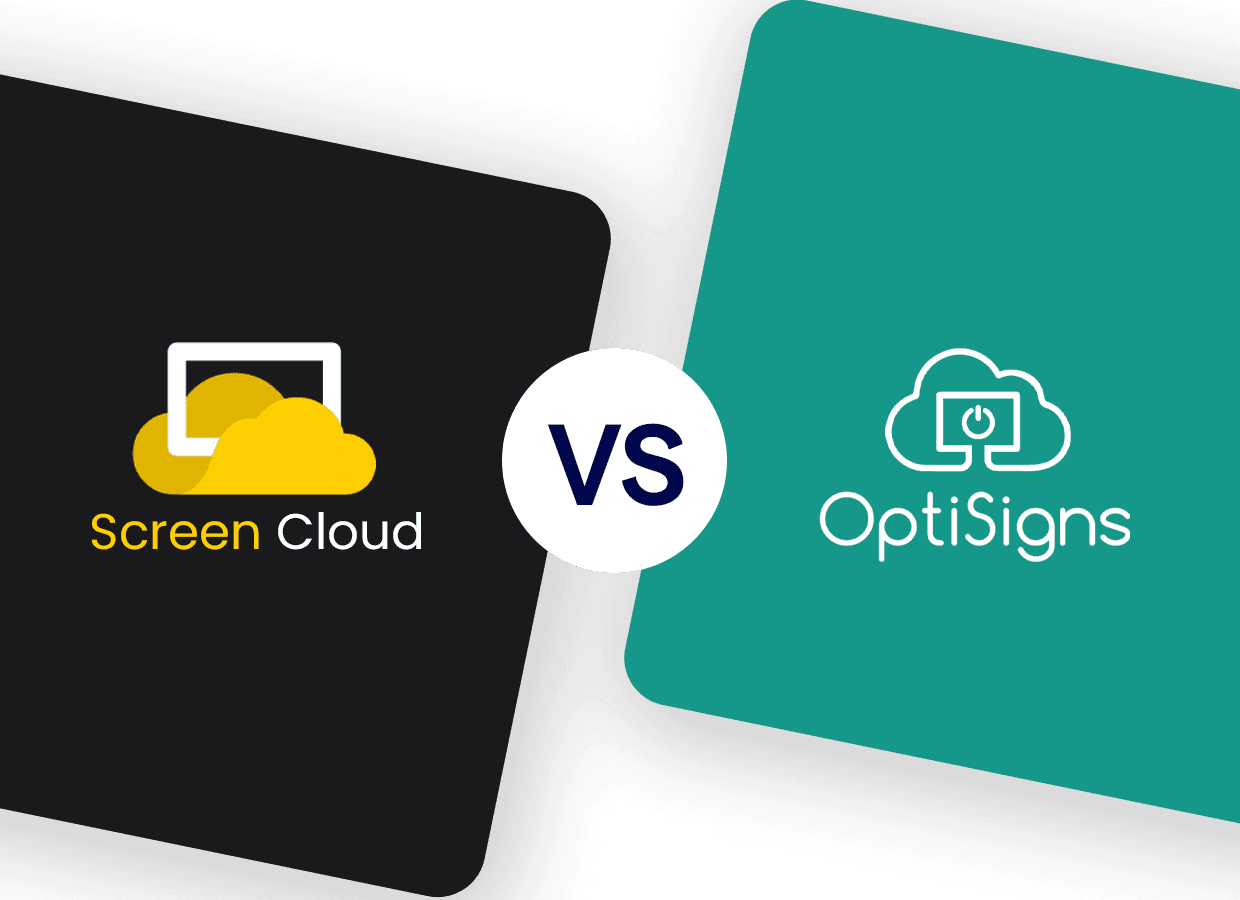 ScreenCloud versus OptiSign - digital signage comparison