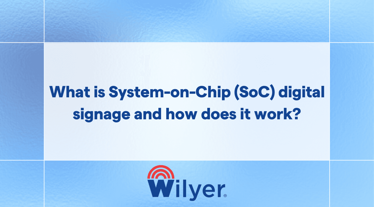 What is System-on-Chip (SoC) digital signage and how does it work?