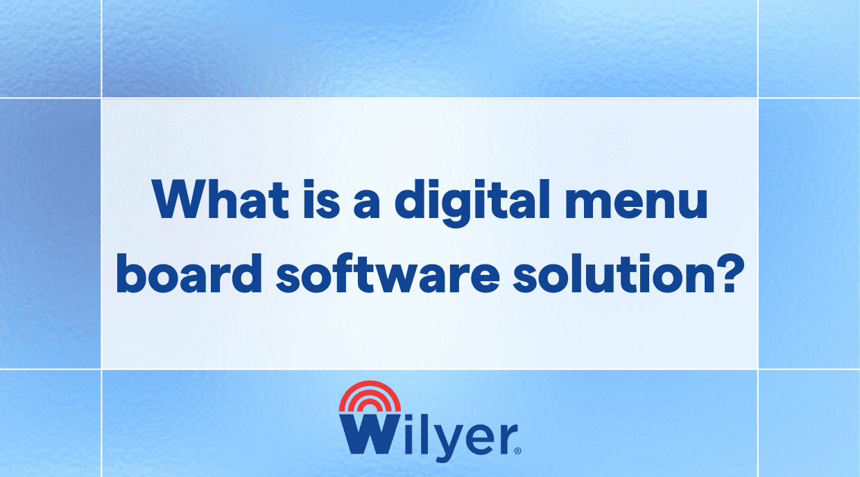 What is a digital menu board software solution?