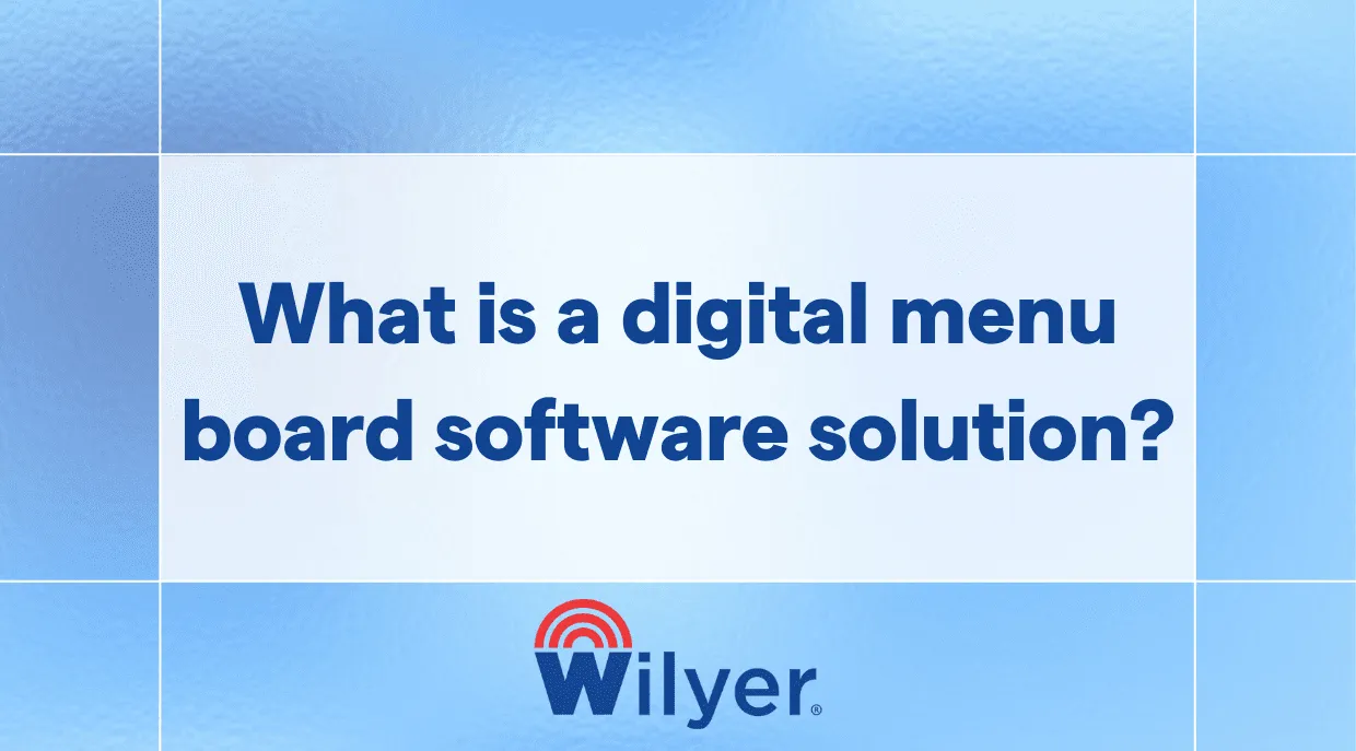 What is a digital menu board software solution?