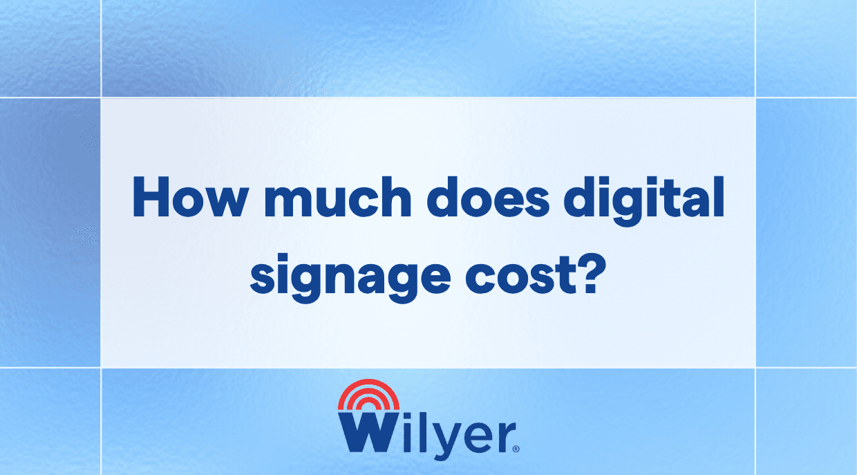 digital signage cost