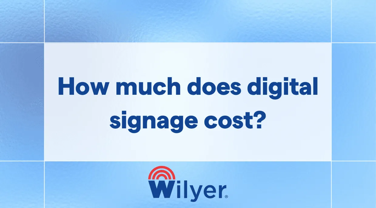 digital signage cost