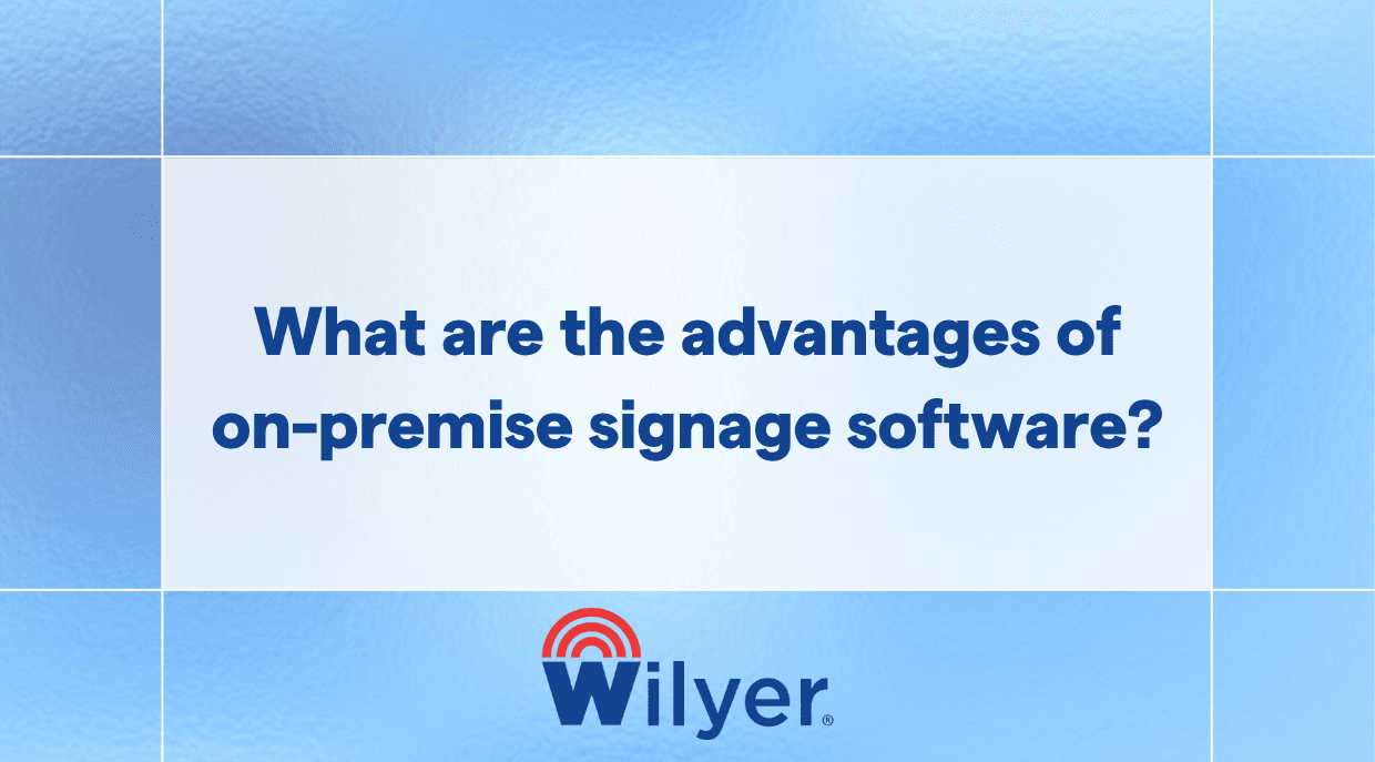 Explore why on-premise signage offers security, flexibility, and control.