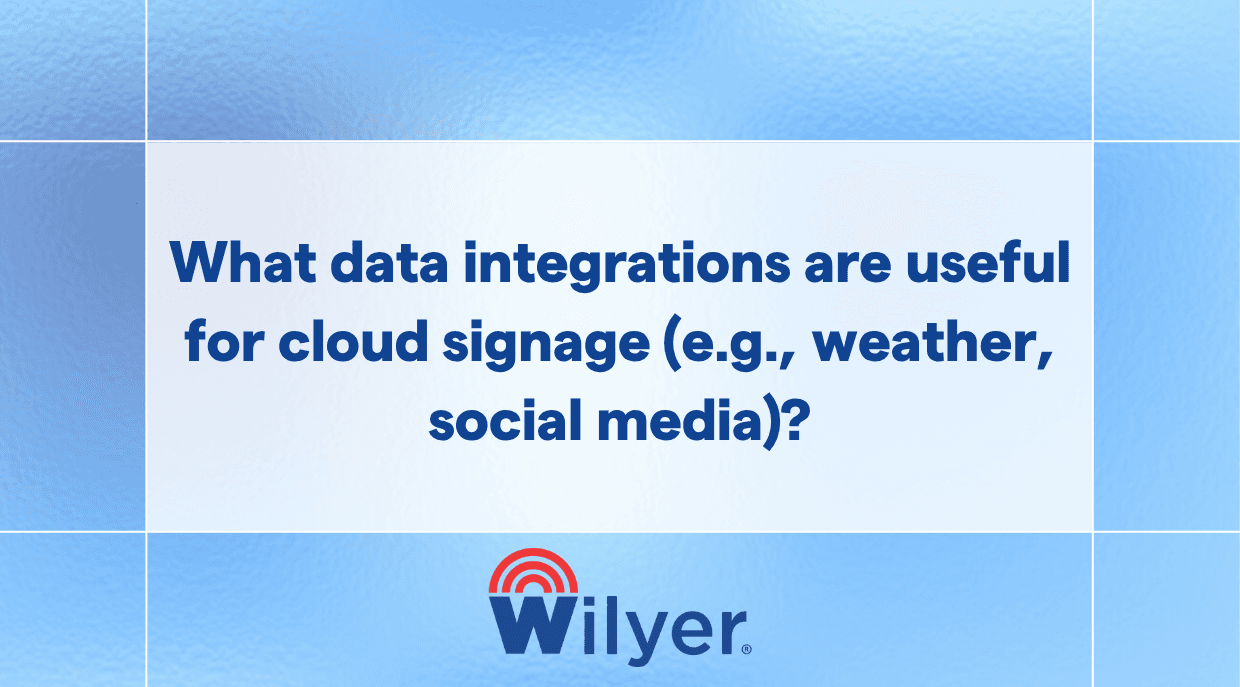 Enhance displays with live, data-driven content.