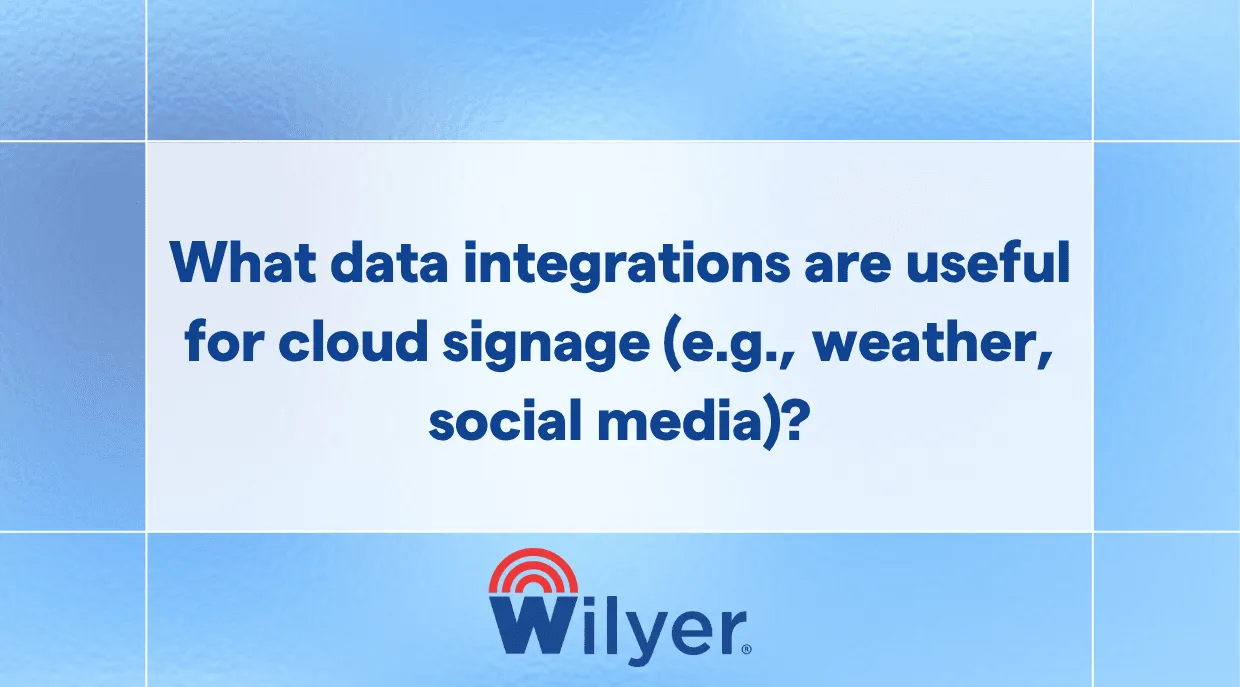 Enhance displays with live, data-driven content.
