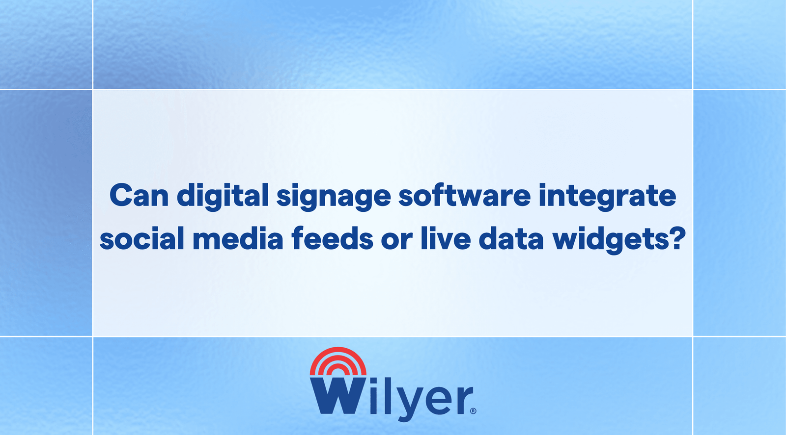 Using Social Media and Real-Time Data Widgets in Digital Signage