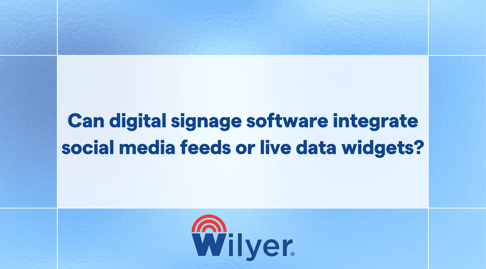Using Social Media and Real-Time Data Widgets in Digital Signage
