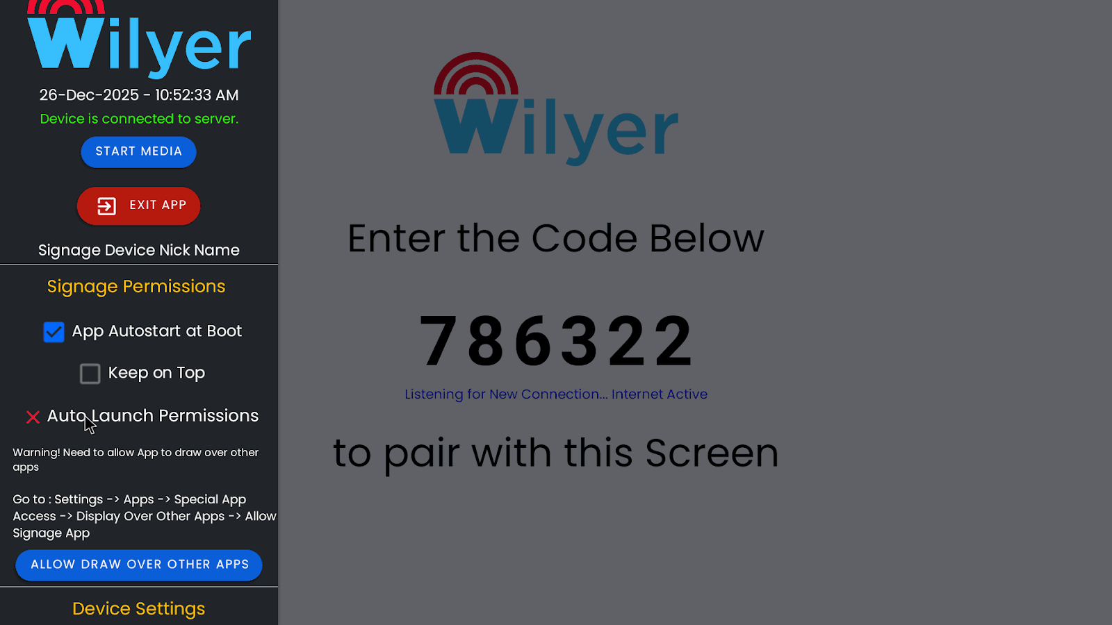 Wilyer guide image
