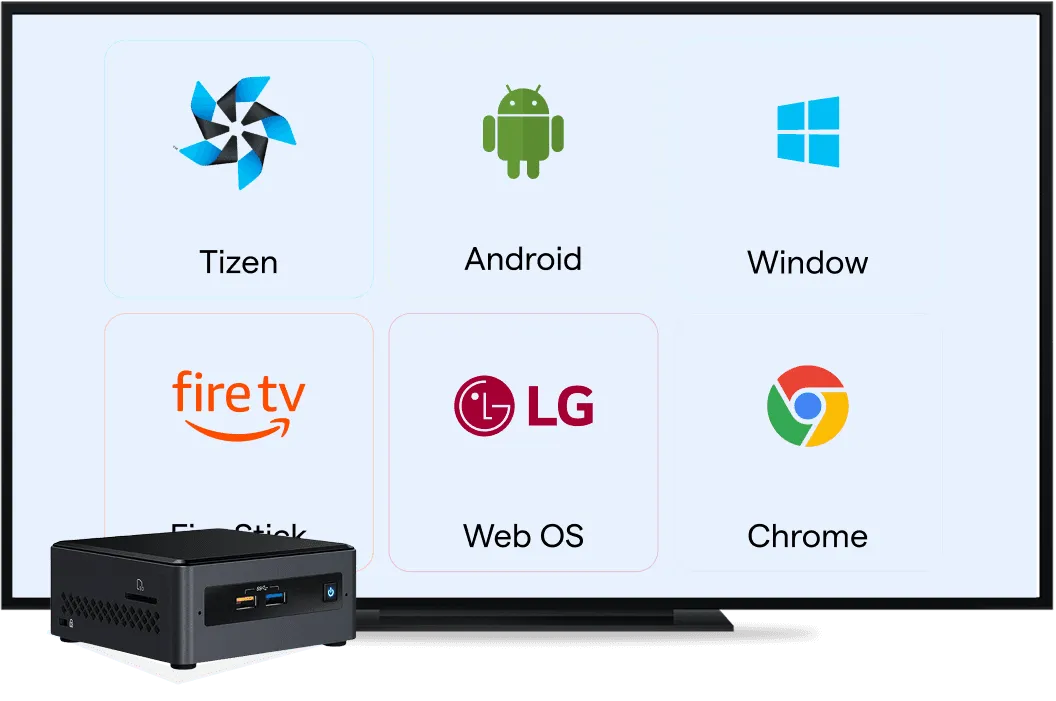 Download the Wilyer app on Tizen, Android, Windows, Fire TV, LG webOS or Chrome