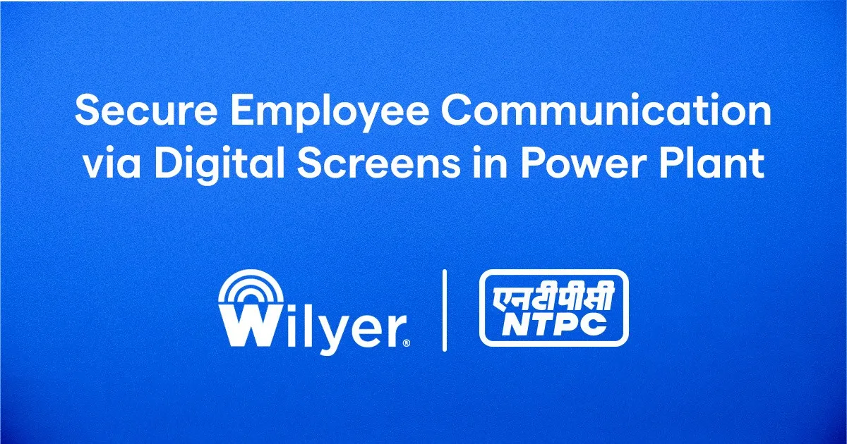 Secure Employee Communication via Digital Screens in Power Plant