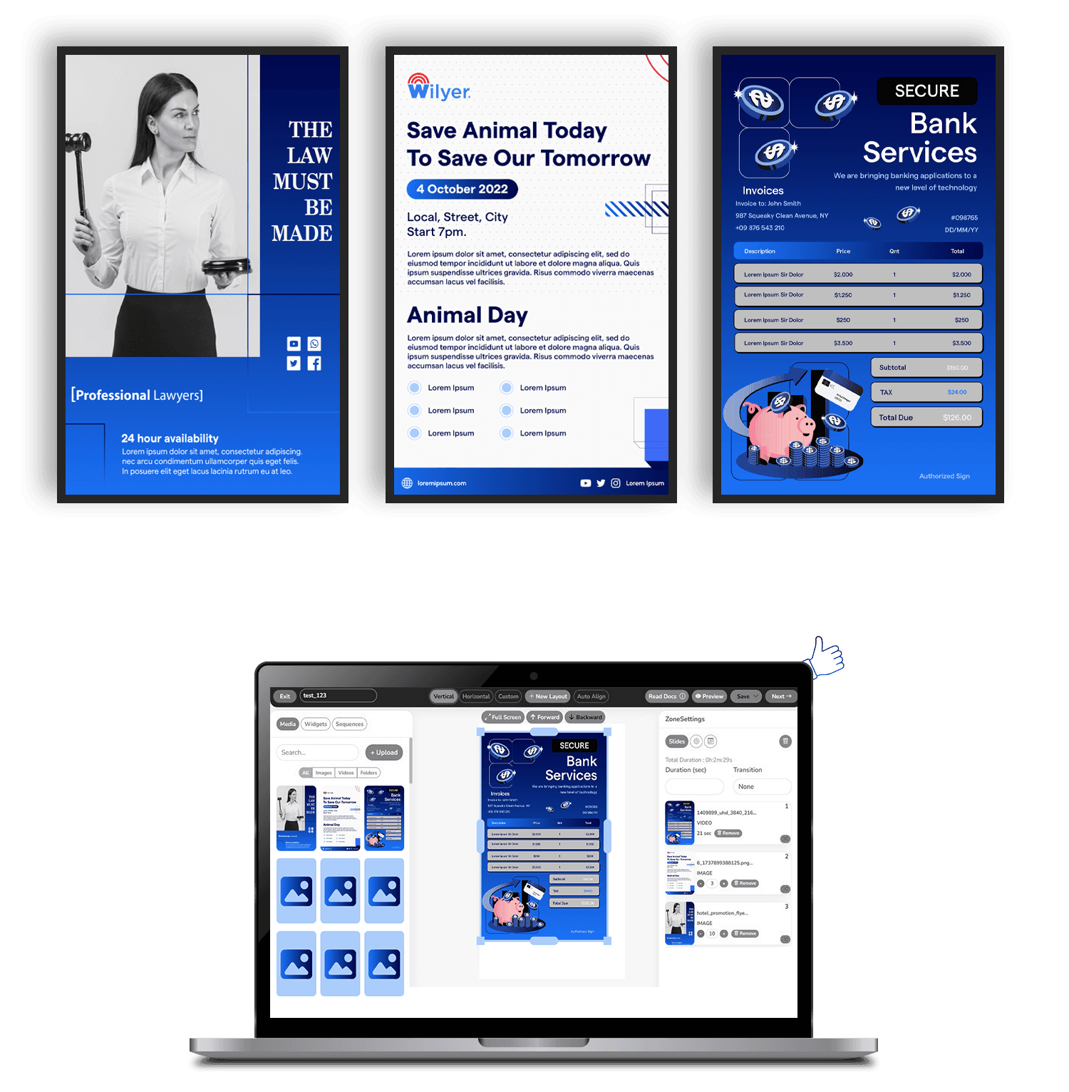 Corporate Office digital signage software