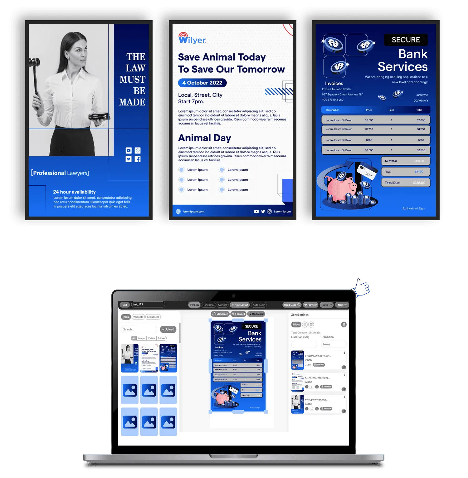 Corporate Office digital signage software