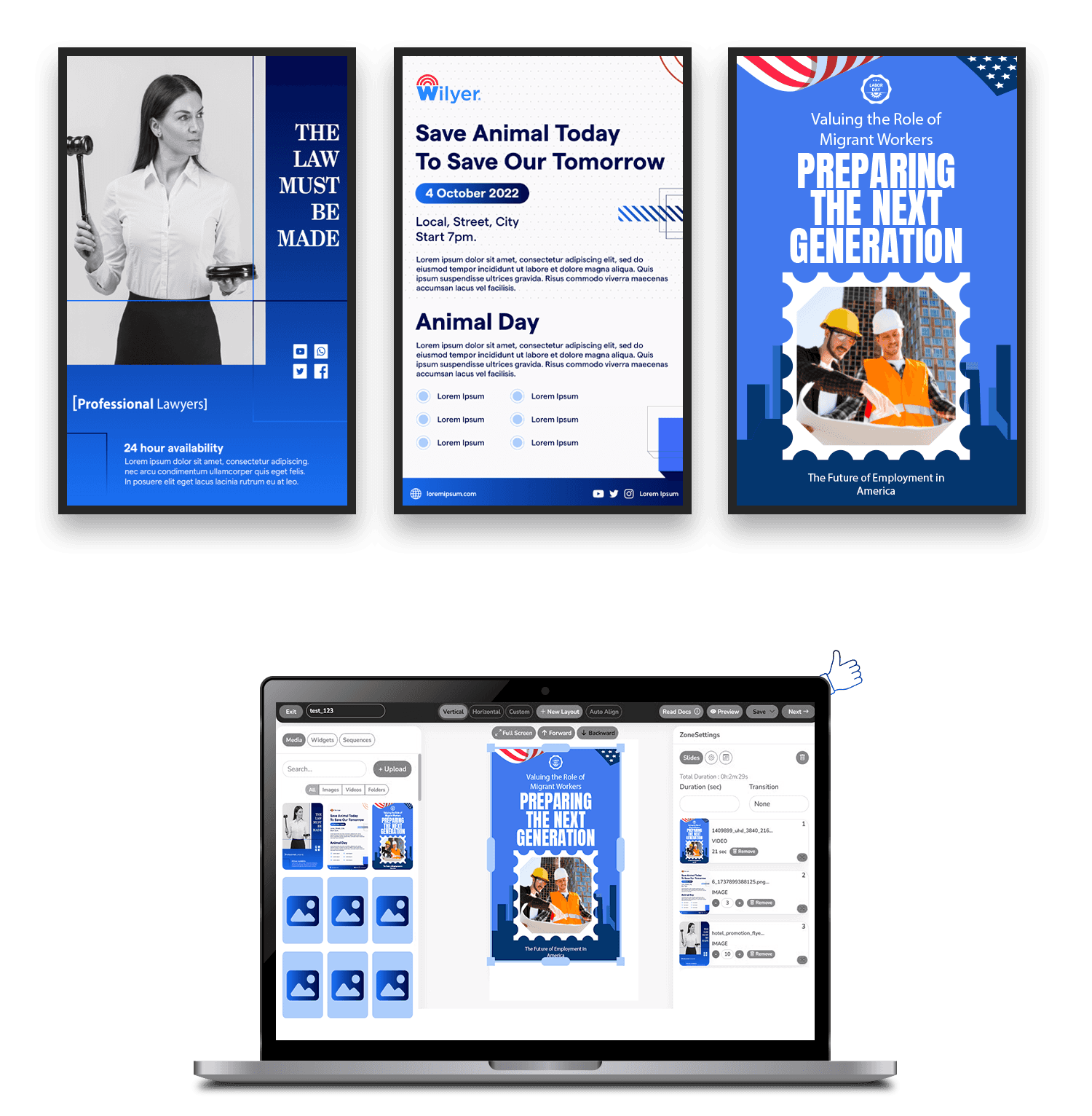 Government digital signage software