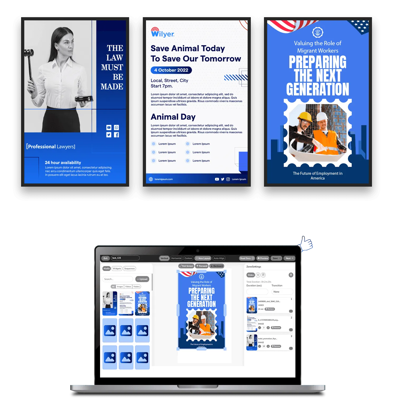 Government digital signage software