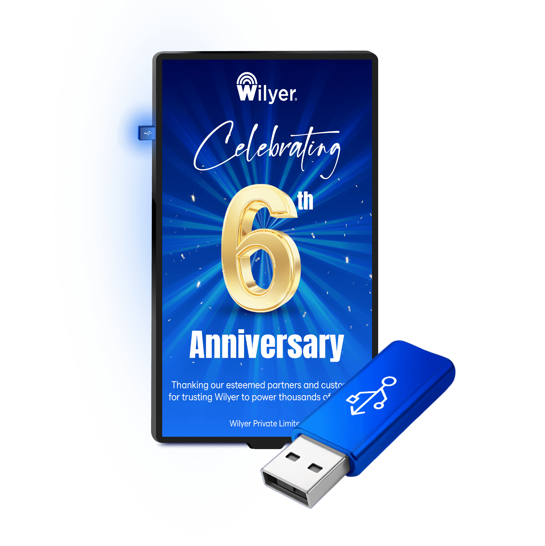 USB digital signage software