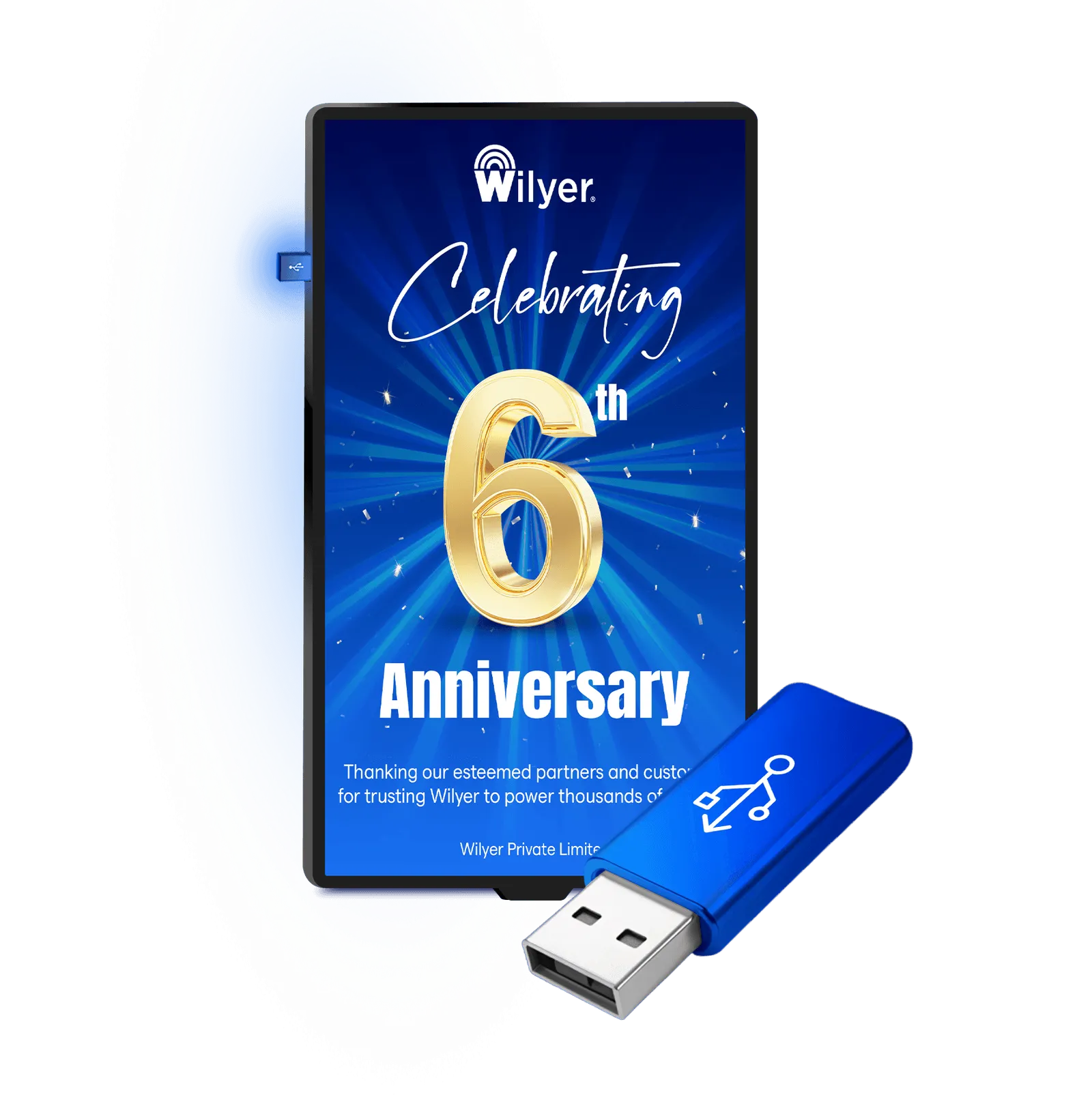 USB digital signage software