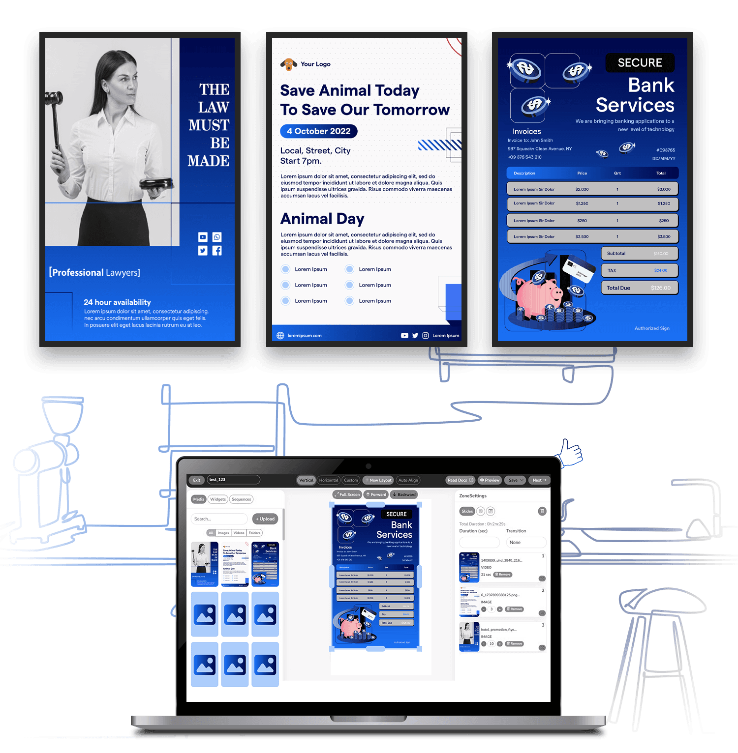 Digital Notice Board Software